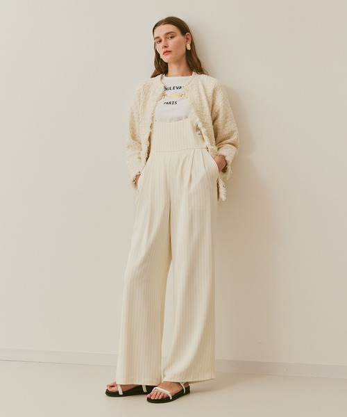 allureville(アルアバイル)の「ブークレージャガードニットジャケット(カーディガン/ボレロ・レディース・ブラック/アイボリー・2)」の22枚目の写真