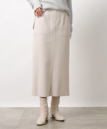 OPAQUE.CLIP | ≪ヒルナンデス！で紹介≫　4color/ウールライクジャージタイトスカート【洗濯機洗い可】(スカート)