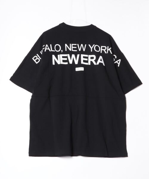 NEW ERA(ニューエラ)の「NEW ERA/ニューエラ 半袖Tシャツ オーバーサイズ バックプリント 14121871/14121872/14121873/14121874(Tシャツ/カットソー・メンズ・ホワイト/ストーン/ライトブルー/ブラック・M/L/XL/2XL)」の5枚目の写真