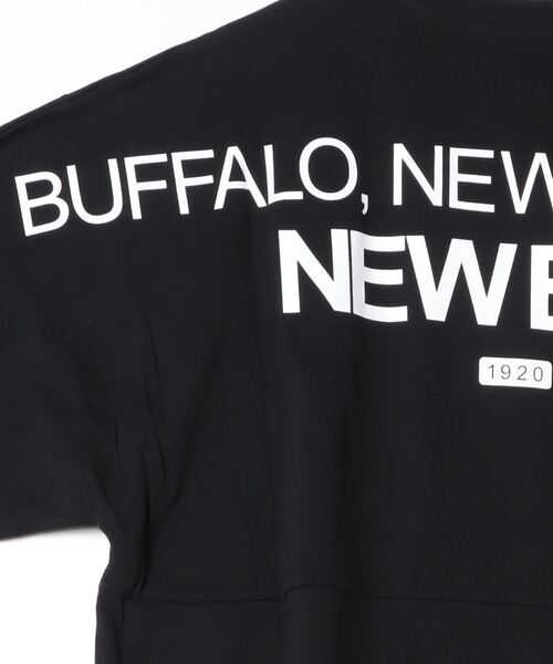NEW ERA(ニューエラ)の「NEW ERA/ニューエラ 半袖Tシャツ オーバーサイズ バックプリント 14121871/14121872/14121873/14121874(Tシャツ/カットソー・メンズ・ホワイト/ストーン/ライトブルー/ブラック・M/L/XL/2XL)」の6枚目の写真