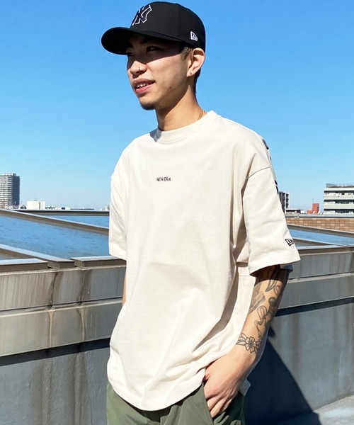 NEW ERA(ニューエラ)の「NEW ERA/ニューエラ 半袖Tシャツ オーバーサイズ バックプリント 14121871/14121872/14121873/14121874(Tシャツ/カットソー・メンズ・ホワイト/ストーン/ライトブルー/ブラック・M/L/XL/2XL)」の22枚目の写真