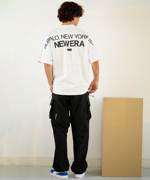 NEW ERA(ニューエラ)の「NEW ERA/ニューエラ 半袖Tシャツ オーバーサイズ バックプリント 14121871/14121872/14121873/14121874(Tシャツ/カットソー・メンズ・ホワイト/ストーン/ライトブルー/ブラック・M/L/XL/2XL)」の16枚目の写真