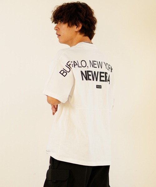NEW ERA(ニューエラ)の「NEW ERA/ニューエラ 半袖Tシャツ オーバーサイズ バックプリント 14121871/14121872/14121873/14121874(Tシャツ/カットソー・メンズ・ホワイト/ストーン/ライトブルー/ブラック・M/L/XL/2XL)」の10枚目の写真