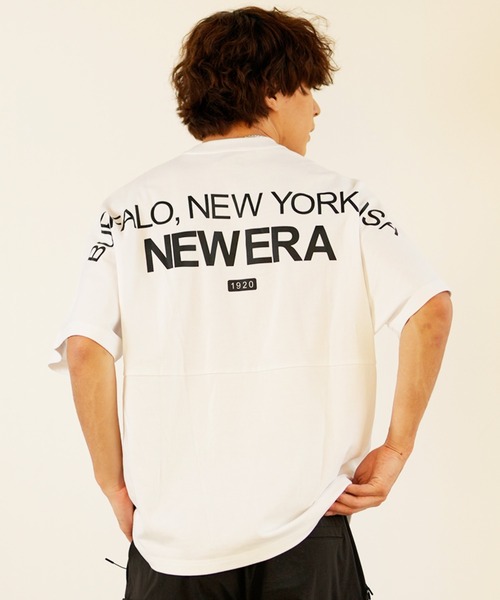 NEW ERA(ニューエラ)の「NEW ERA/ニューエラ 半袖Tシャツ オーバーサイズ バックプリント 14121871/14121872/14121873/14121874(Tシャツ/カットソー・メンズ・ホワイト/ストーン/ライトブルー/ブラック・M/L/XL/2XL)」の11枚目の写真