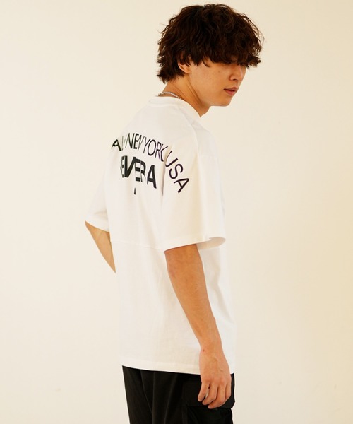 NEW ERA(ニューエラ)の「NEW ERA/ニューエラ 半袖Tシャツ オーバーサイズ バックプリント 14121871/14121872/14121873/14121874(Tシャツ/カットソー・メンズ・ホワイト/ストーン/ライトブルー/ブラック・M/L/XL/2XL)」の12枚目の写真