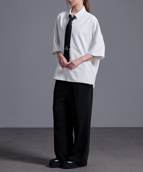 Loose/ルース（ルース）の「メタルパーツ モードネクタイ（ネクタイ・メンズ・ブルー系/グレー系/グレー/ブラック・FREE）」の12枚目の写真