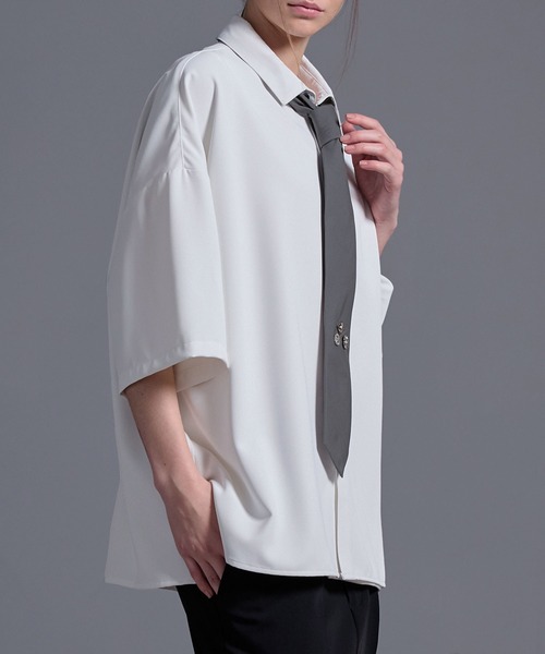 Loose/ルース（ルース）の「メタルパーツ モードネクタイ（ネクタイ・メンズ・ブルー系/グレー系/グレー/ブラック・FREE）」の15枚目の写真