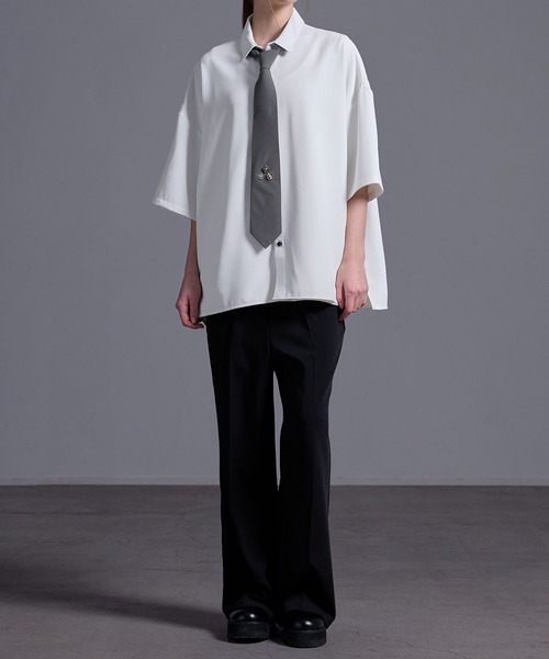 Loose/ルース（ルース）の「メタルパーツ モードネクタイ（ネクタイ・メンズ・ブルー系/グレー系/グレー/ブラック・FREE）」の18枚目の写真