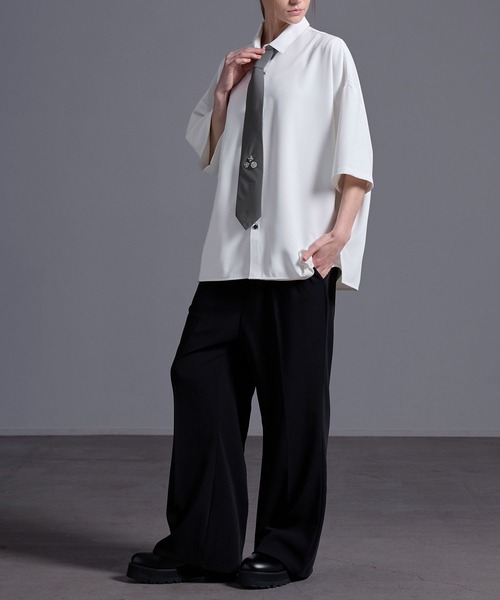 Loose/ルース（ルース）の「メタルパーツ モードネクタイ（ネクタイ・メンズ・ブルー系/グレー系/グレー/ブラック・FREE）」の19枚目の写真