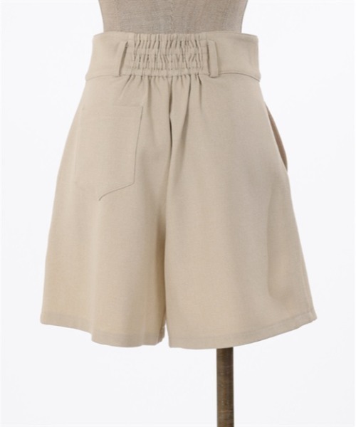 axes femme POETIQUE(アクシーズファムポエティック)の「レースアップショートパンツ(その他パンツ・レディース・ネイビー/ブラック/ベージュ・MEDIUM)」の8枚目の写真