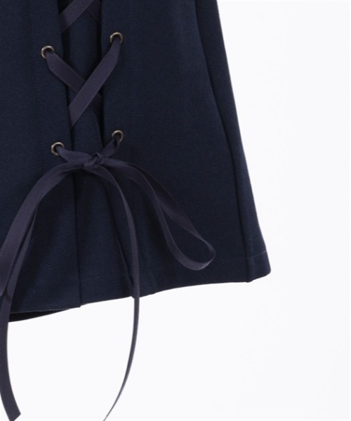 axes femme POETIQUE(アクシーズファムポエティック)の「レースアップショートパンツ(その他パンツ・レディース・ネイビー/ブラック/ベージュ・MEDIUM)」の20枚目の写真