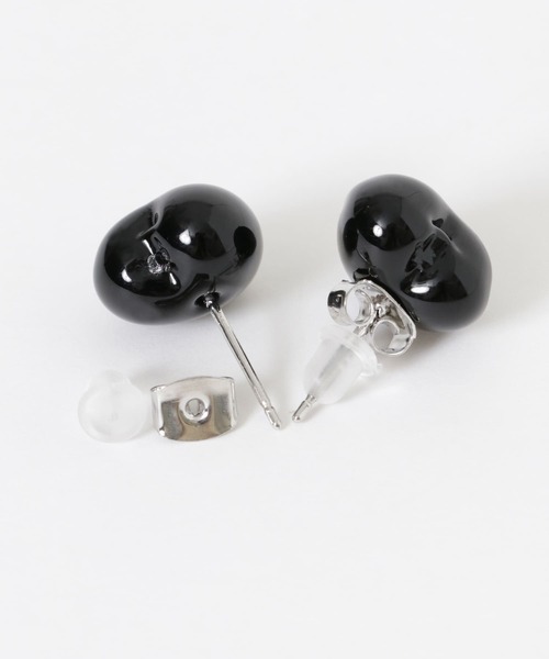 SMELLY（スメリー）の「ガラスハートピアス（ピアス（両耳用）・レディース・ブラック/クリア・-）」の9枚目の写真