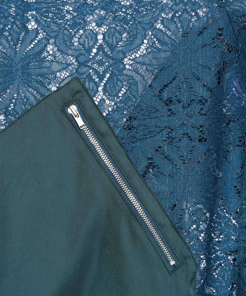 HARE（ハレ）の「【SETUP対応】フラワーレースブルゾン(HARE)（ブルゾン・メンズ・ブラック/ブルー・FREE）」の18枚目の写真