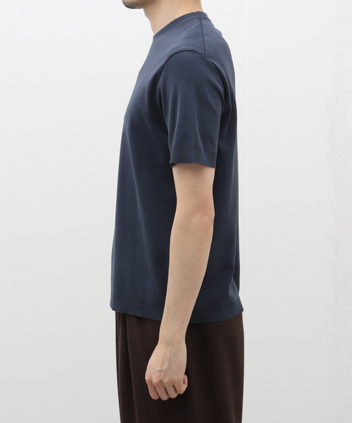 HERNO（ヘルノ）の「【HERNO / ヘルノ】Jersey Knit effect T-Shirt（Tシャツ/カットソー・メンズ・グレー/ホワイト/ベージュ系その他/ネイビー・44/46/48/50/52/42）」の7枚目の写真