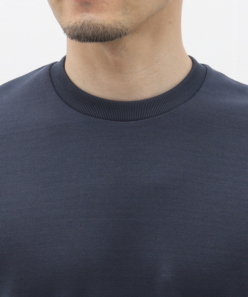 HERNO（ヘルノ）の「【HERNO / ヘルノ】Jersey Knit effect T-Shirt（Tシャツ/カットソー・メンズ・グレー/ホワイト/ベージュ系その他/ネイビー・44/46/48/50/52/42）」の9枚目の写真