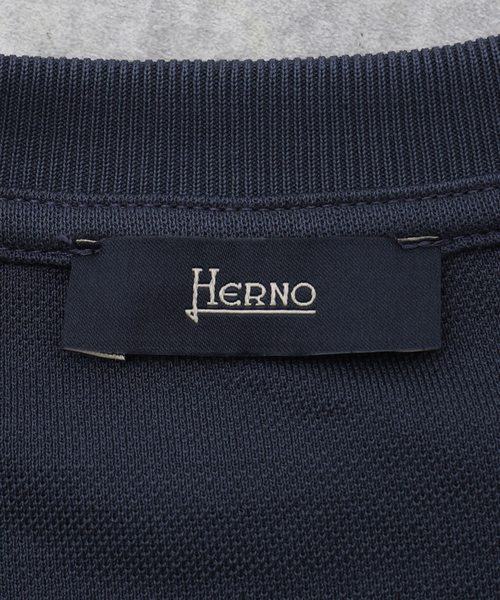 HERNO（ヘルノ）の「【HERNO / ヘルノ】Jersey Knit effect T-Shirt（Tシャツ/カットソー・メンズ・グレー/ホワイト/ベージュ系その他/ネイビー・44/46/48/50/52/42）」の15枚目の写真