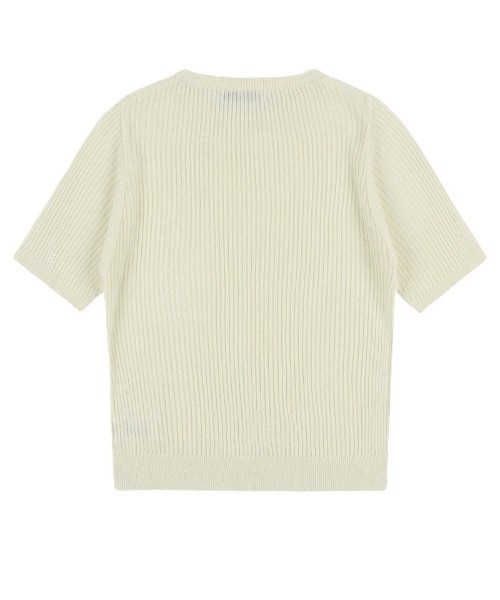 tシャツ A'GEM/9 × .kom 「 FANCY CLUB/ファンシークラブ」 INNOCENCE KNIT TEE/ニットTシャツ レディース FANCY CLUB tシャツ A'GEM/9 × .kom 「 CLUB/ファンシークラブ