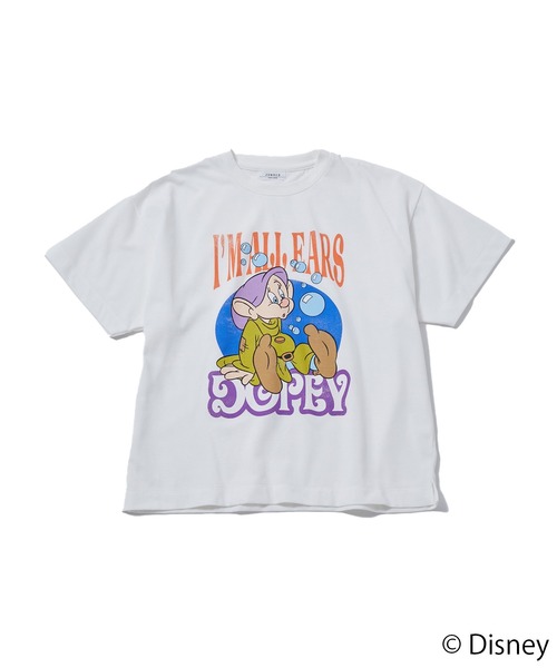 JUNRED(ジュンレッド)の「【 DISNEY / ディズニー 】ドーピー / ハーフスリーブTシャツ(Tシャツ/カットソー・メンズ・オフホワイト/チャコールグレー・M/L)」の9枚目の写真