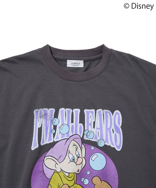 JUNRED(ジュンレッド)の「【 DISNEY / ディズニー 】ドーピー / ハーフスリーブTシャツ(Tシャツ/カットソー・メンズ・オフホワイト/チャコールグレー・M/L)」の12枚目の写真