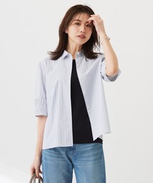 J.PRESS Ladies（J.プレス レディス）の「【洗える】Betterコットンポリエステル ストライプ シャツカラーブラウス（シャツ/ブラウス・レディース）」