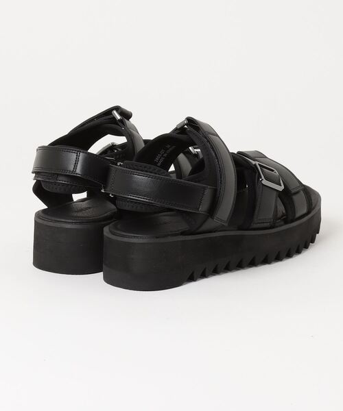 SETUP7（セットアップセブン）の「【HAUS】厚底SHARK SOLE STRAP SANDALS　シャークソールストラップサンダル（サンダル・メンズ・ブラック/グレー・M/L/LL）」の3枚目の写真