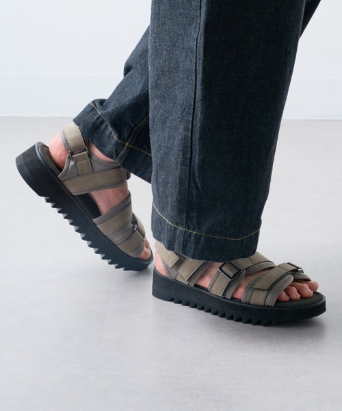 SETUP7（セットアップセブン）の「【HAUS】厚底SHARK SOLE STRAP SANDALS　シャークソールストラップサンダル（サンダル・メンズ・ブラック/グレー・M/L/LL）」の17枚目の写真