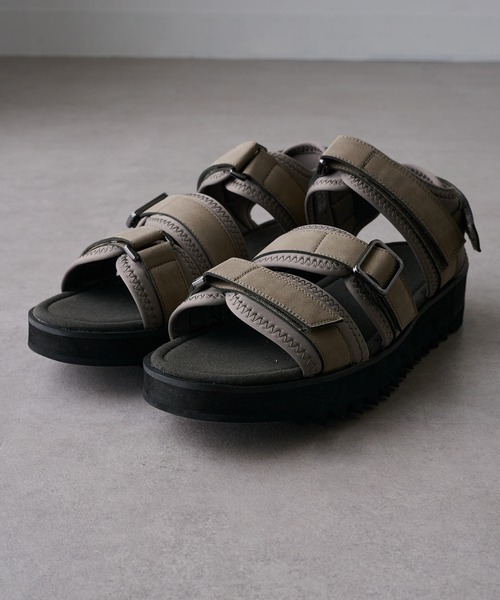 SETUP7（セットアップセブン）の「【HAUS】厚底SHARK SOLE STRAP SANDALS　シャークソールストラップサンダル（サンダル・メンズ・ブラック/グレー・M/L/LL）」の10枚目の写真