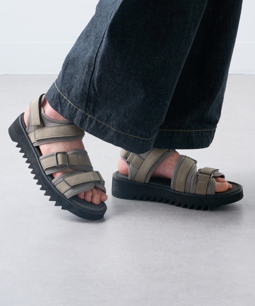 SETUP7（セットアップセブン）の「【HAUS】厚底SHARK SOLE STRAP SANDALS　シャークソールストラップサンダル（サンダル・メンズ・ブラック/グレー・M/L/LL）」の22枚目の写真