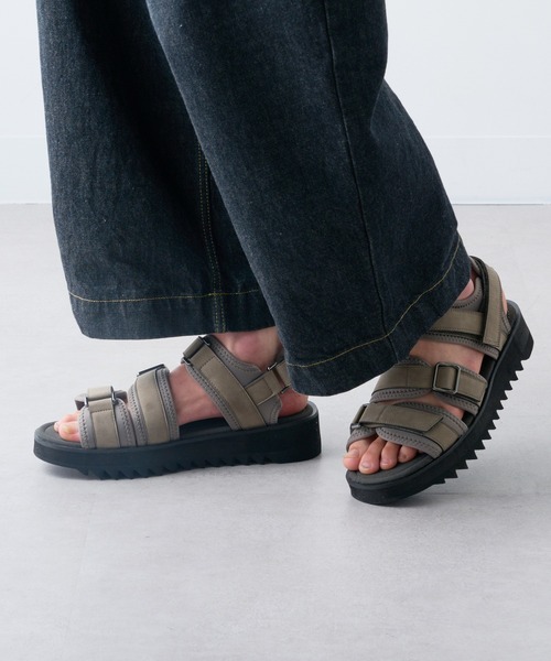 セール】【HAUS】厚底SHARK SOLE STRAP SANDALS シャークソール