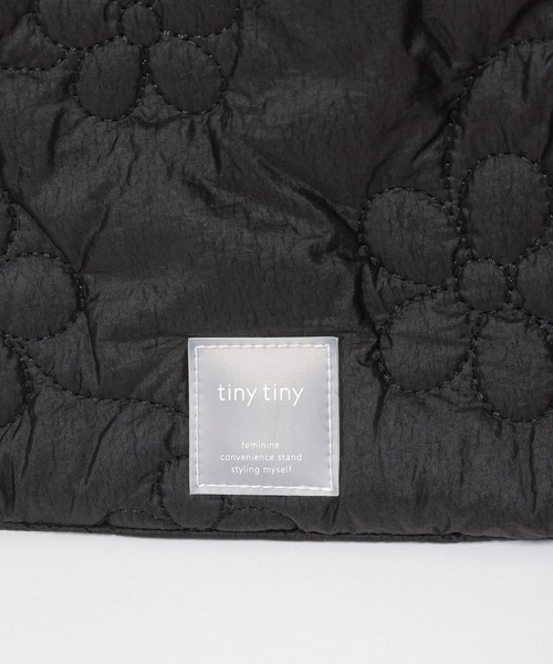 tiny tiny（ティニーティニー）の「フラワーキルトトートバッグ[tiny tiny(ティニーティニー)]（トートバッグ・レディース・ホワイト/ブラック・0）」の10枚目の写真