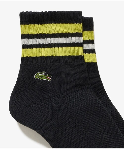 LACOSTE（ラコステ）の「ラインドアメリブショートソックス（22-24 25-27）（ソックス/靴下・メンズ・トリコロール/ベージュ/ネイビー/グレー/ブラック・27.0cm/24.0cm）」の13枚目の写真