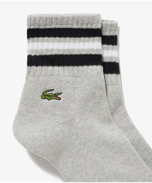 LACOSTE（ラコステ）の「ラインドアメリブショートソックス（22-24 25-27）（ソックス/靴下・メンズ・トリコロール/ベージュ/ネイビー/グレー/ブラック・27.0cm/24.0cm）」の17枚目の写真