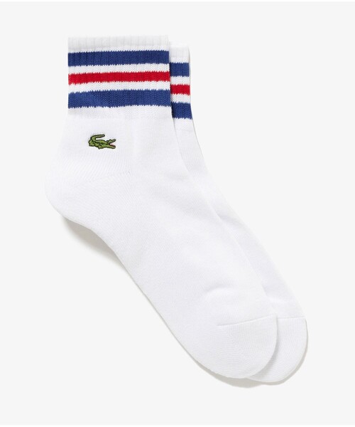 LACOSTE（ラコステ）の「ラインドアメリブショートソックス（22-24 25-27）（ソックス/靴下・メンズ・トリコロール/ベージュ/ネイビー/グレー/ブラック・27.0cm/24.0cm）」の15枚目の写真