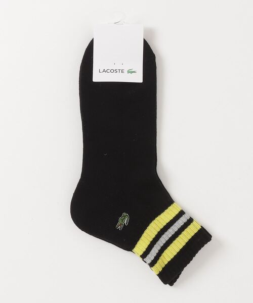 LACOSTE（ラコステ）の「ラインドアメリブショートソックス（22-24 25-27）（ソックス/靴下・メンズ・トリコロール/ベージュ/ネイビー/グレー/ブラック・27.0cm/24.0cm）」の7枚目の写真