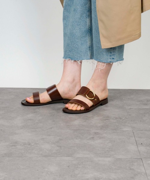 CORSO ROMA 9/コルソローマ 別注 MESH FLAT ミュール CORSO ROMA 9 コルソローマ Plage 別注 ミュール ブラック 黒