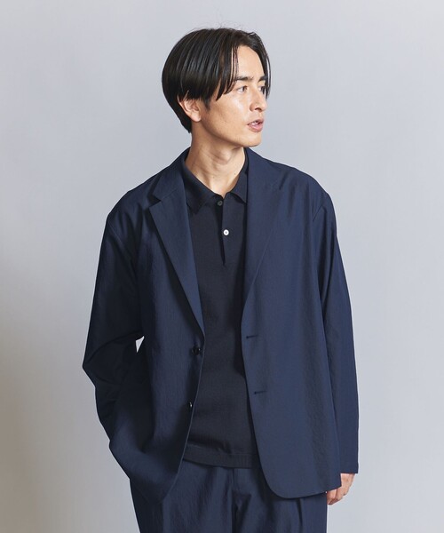 BEAUTY&YOUTH UNITED ARROWS(ビューティーアンドユースユナイテッドアローズ)の「デオドラント ショートスリーブ ニットポロ -抗菌・防臭 ウォッシャブル-(ニット/セーター・メンズ・オフホワイト/ネイビー/ブラック/ベージュ・XL/L/S/M)」の6枚目の写真