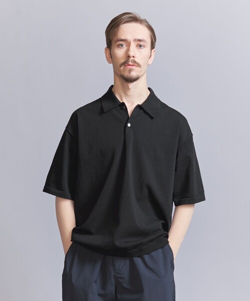 BEAUTY&YOUTH UNITED ARROWS(ビューティーアンドユースユナイテッドアローズ)の「デオドラント ショートスリーブ ニットポロ -抗菌・防臭 ウォッシャブル-(ニット/セーター・メンズ・オフホワイト/ネイビー/ブラック/ベージュ・XL/L/S/M)」の11枚目の写真
