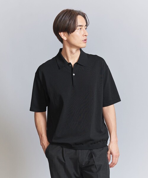 BEAUTY&YOUTH UNITED ARROWS(ビューティーアンドユースユナイテッドアローズ)の「デオドラント ショートスリーブ ニットポロ -抗菌・防臭 ウォッシャブル-(ニット/セーター・メンズ・オフホワイト/ネイビー/ブラック/ベージュ・XL/L/S/M)」の13枚目の写真