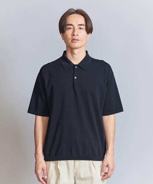 BEAUTY&YOUTH UNITED ARROWS(ビューティーアンドユースユナイテッドアローズ)の「デオドラント ショートスリーブ ニットポロ -抗菌・防臭 ウォッシャブル-(ニット/セーター・メンズ・オフホワイト/ネイビー/ブラック/ベージュ・XL/L/S/M)」の15枚目の写真