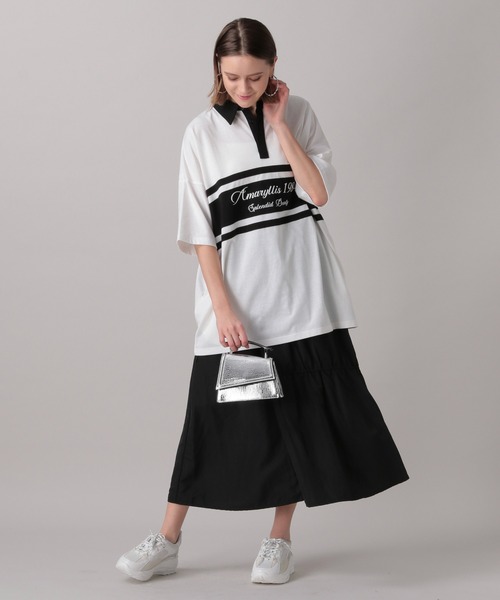 FOREVER 21(フォーエバー トゥエンティーワン)の「【2024SS】ロゴプリントラガーシャツワンピース(シャツワンピース・レディース・チャコールグレー/ホワイト・FREE)」の8枚目の写真