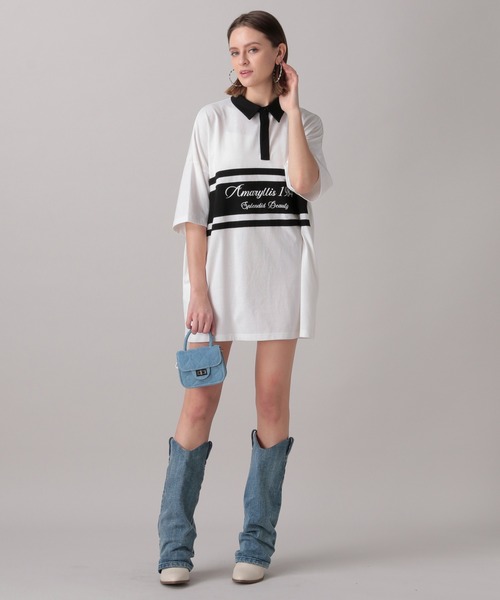 FOREVER 21(フォーエバー トゥエンティーワン)の「【2024SS】ロゴプリントラガーシャツワンピース(シャツワンピース・レディース・チャコールグレー/ホワイト・FREE)」の11枚目の写真
