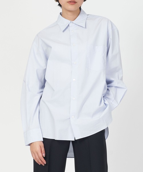 ORCIVAL（オーシバル）の「REGULAR COLLAR SHIRT（シャツ/ブラウス・レディース・ブルー系その他/ピンク系その他/ホワイト・1）」の2枚目の写真