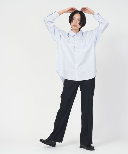 ORCIVAL（オーシバル）の「REGULAR COLLAR SHIRT（シャツ/ブラウス・レディース・ブルー系その他/ピンク系その他/ホワイト・1）」の7枚目の写真