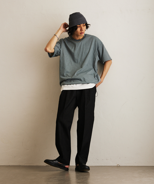 417 EDIFICE（フォーワンセブンエディフィス）の「”UVカット・吸水速乾・防シワ” PERFECTECH / パーフェクテック Tシャツ（Tシャツ/カットソー・メンズ・ベージュ/ホワイト/ブラック/チャコールグレー/ブルー・SMALL/MEDIUM/LARGE）」の12枚目の写真