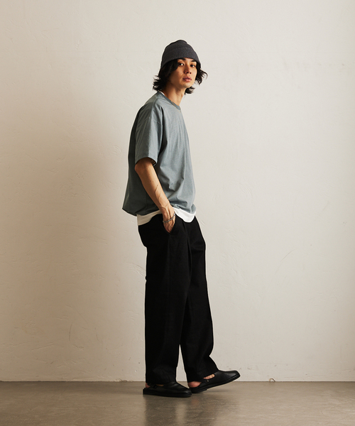 417 EDIFICE（フォーワンセブンエディフィス）の「”UVカット・吸水速乾・防シワ” PERFECTECH / パーフェクテック Tシャツ（Tシャツ/カットソー・メンズ・ベージュ/ホワイト/ブラック/チャコールグレー/ブルー・SMALL/MEDIUM/LARGE）」の13枚目の写真