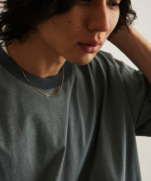 417 EDIFICE（フォーワンセブンエディフィス）の「”UVカット・吸水速乾・防シワ” PERFECTECH / パーフェクテック Tシャツ（Tシャツ/カットソー・メンズ・ベージュ/ホワイト/ブラック/チャコールグレー/ブルー・SMALL/MEDIUM/LARGE）」の17枚目の写真