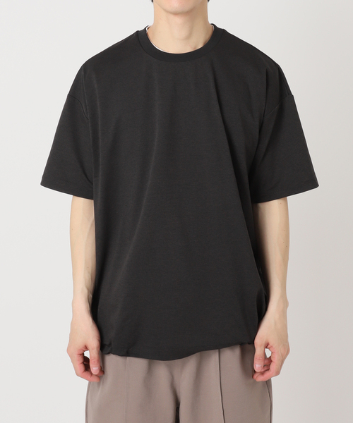 417 EDIFICE（フォーワンセブンエディフィス）の「”UVカット・吸水速乾・防シワ” PERFECTECH / パーフェクテック Tシャツ（Tシャツ/カットソー・メンズ・ベージュ/ホワイト/ブラック/チャコールグレー/ブルー・SMALL/MEDIUM/LARGE）」の19枚目の写真