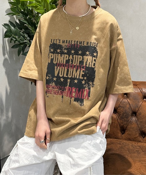 sedacle(セダクル)の「ヴィンテージライクアソート加工ロックT(Tシャツ/カットソー・メンズ・ブラック/グレー/ブラック系その他/ベージュ/ブラウン・SMALL/MEDIUM/LARGE)」の5枚目の写真