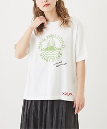 CUBE SUGAR（キューブシュガー）の「アウトドアプリント×刺繍Tシャツ（Tシャツ/カットソー）」