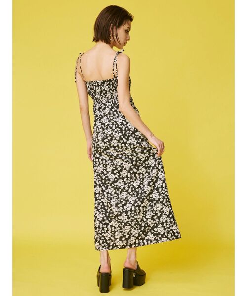 EVRIS（エヴリス）の「フラワーキャミワンピース（ワンピース・レディース・ブルー/ブラック・FREE）」の5枚目の写真